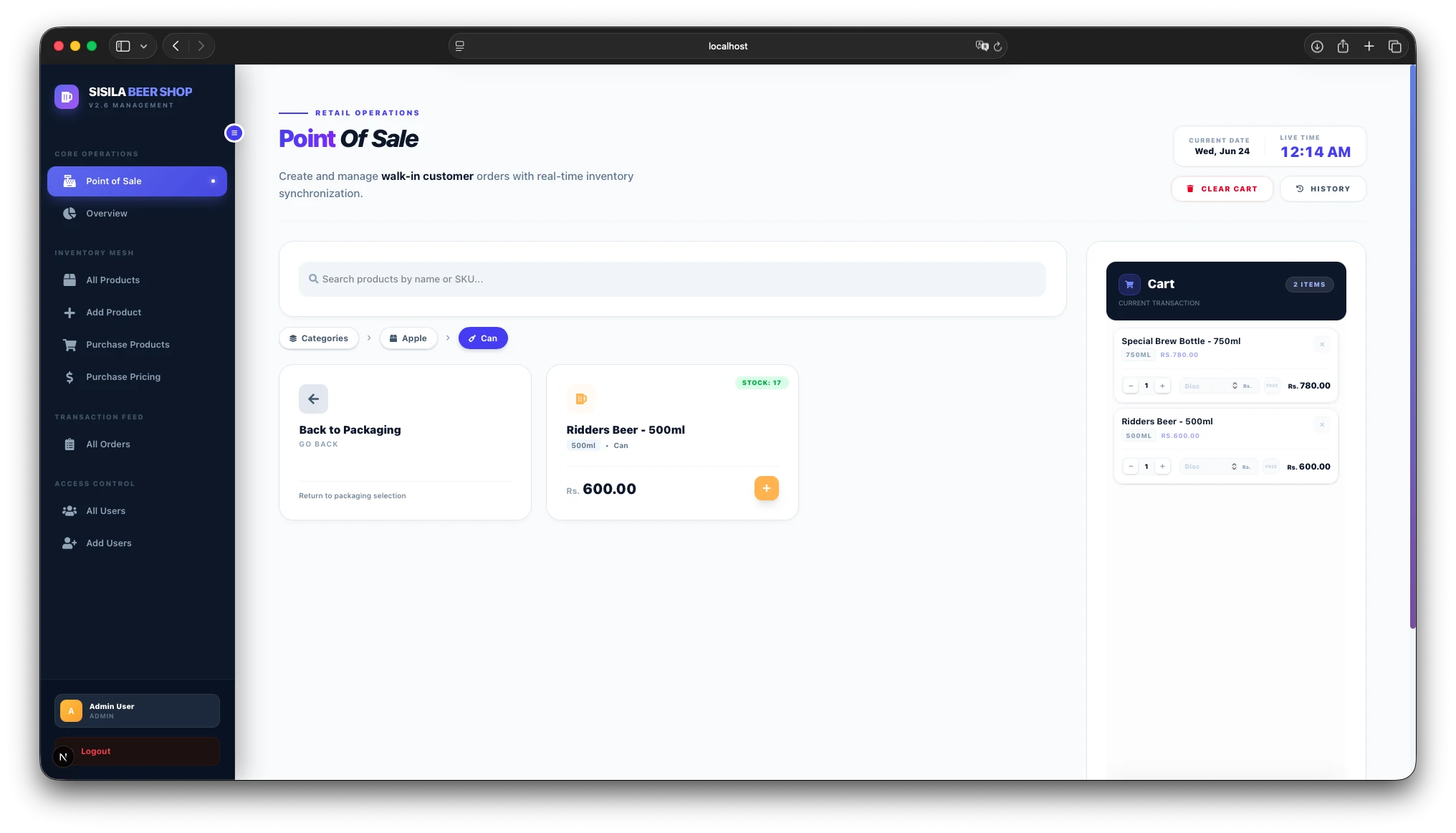 Beer Shop Management System with POS thumbnail 2